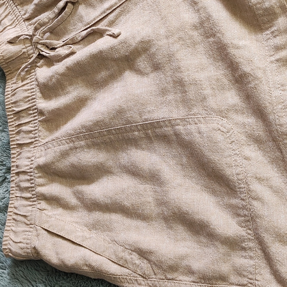 GAP Tan High Waist Shorts with Elastic Waistband